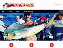 Tablet Screenshot of chiefsportfishing.com